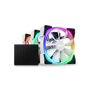 NZXT AER RGB 2 120mm Triple Fan Kit & Fan Controller - White