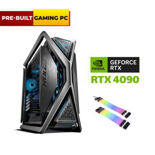 Pre-Built Gaming PC i9-14900K Processor, ASUS ROG STRIX Z790-H Motherboard,CORSAIR 64GB D5 Ram (7200),500GB+2TB GEN-4 SSD,ASUS TUF RTX 4090 24GB VGA, Thermaltake 360 LCD Liquid Cooler, Thermaltake 1200W PSU, Asus Hyperion GR701 Full Tower Case, Win 11 Pro