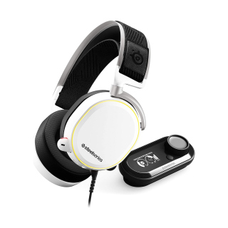 SteelSeries Arctis Pro Game DAC Wired Gaming Headset Dedicated DAC & Amp Noise Cancellation For PC PS5/4 - White